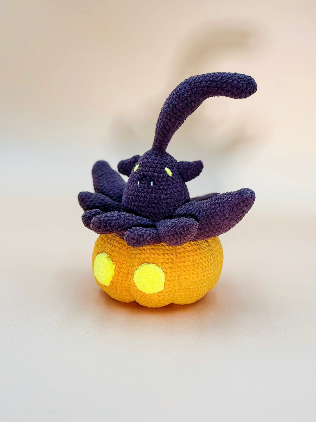 Pumpkin Monster Plushie | Handmade Crochet Plushie Gift