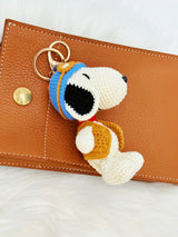 Pilot peanut Crochet Keychain