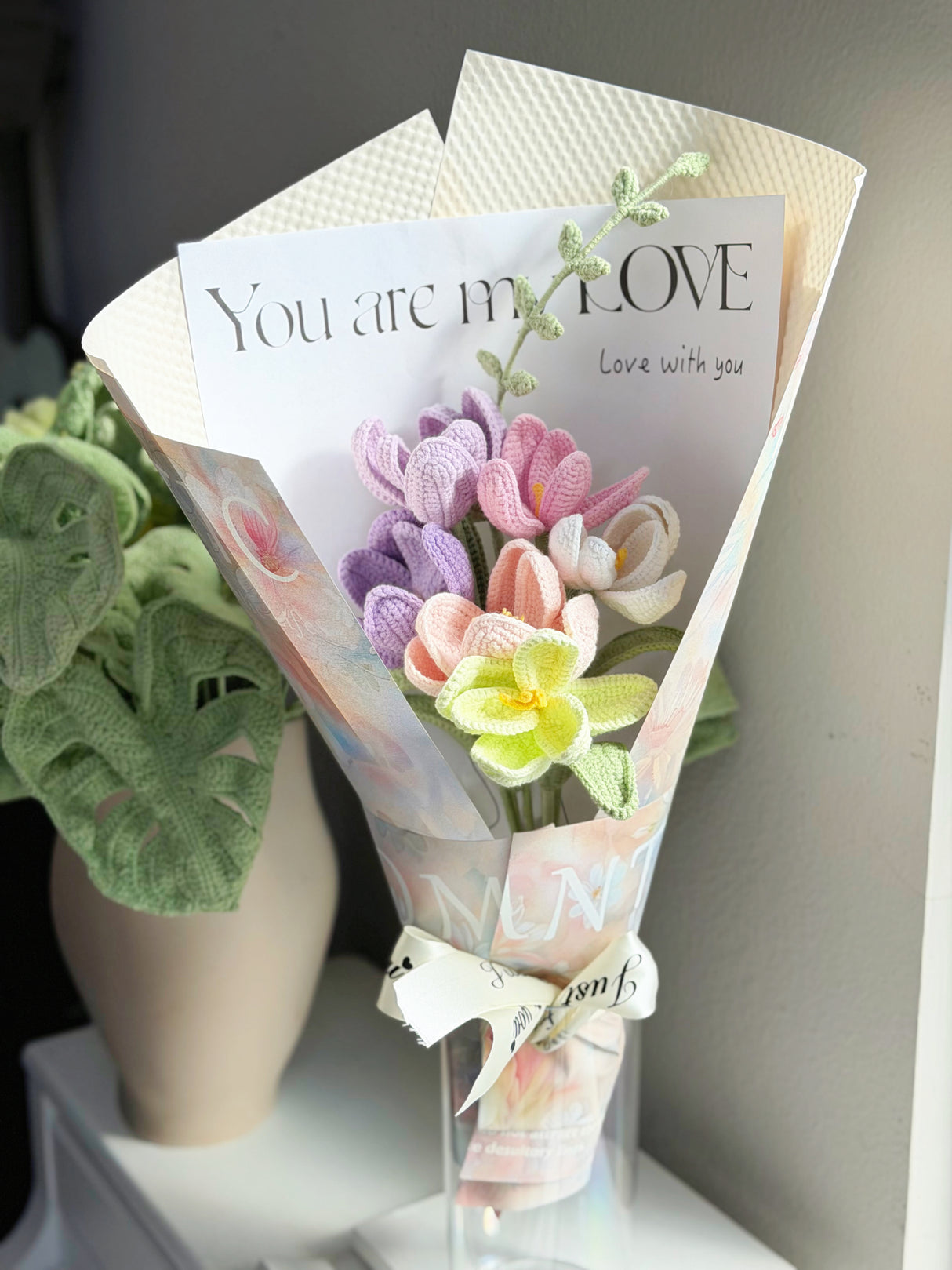 Jumbo Tulip Bouquet | Crochet Bouquet & Forever Flowers