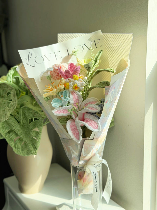 Jumbo Wild Lily Bouquet | Crochet Bouquet & Forever Flowers