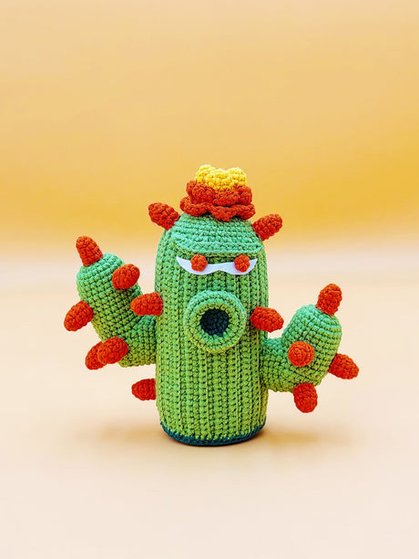 Cactus Shooter Flower Pot | Crochet Flower Pot Home Decor