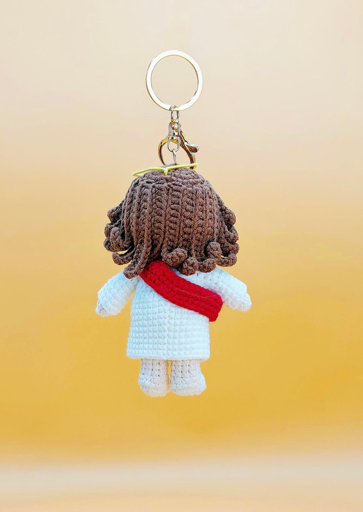 Jesus Crochet Keychain
