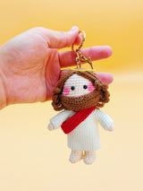Jesus Crochet Keychain