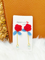 Camellia Flower Earrings