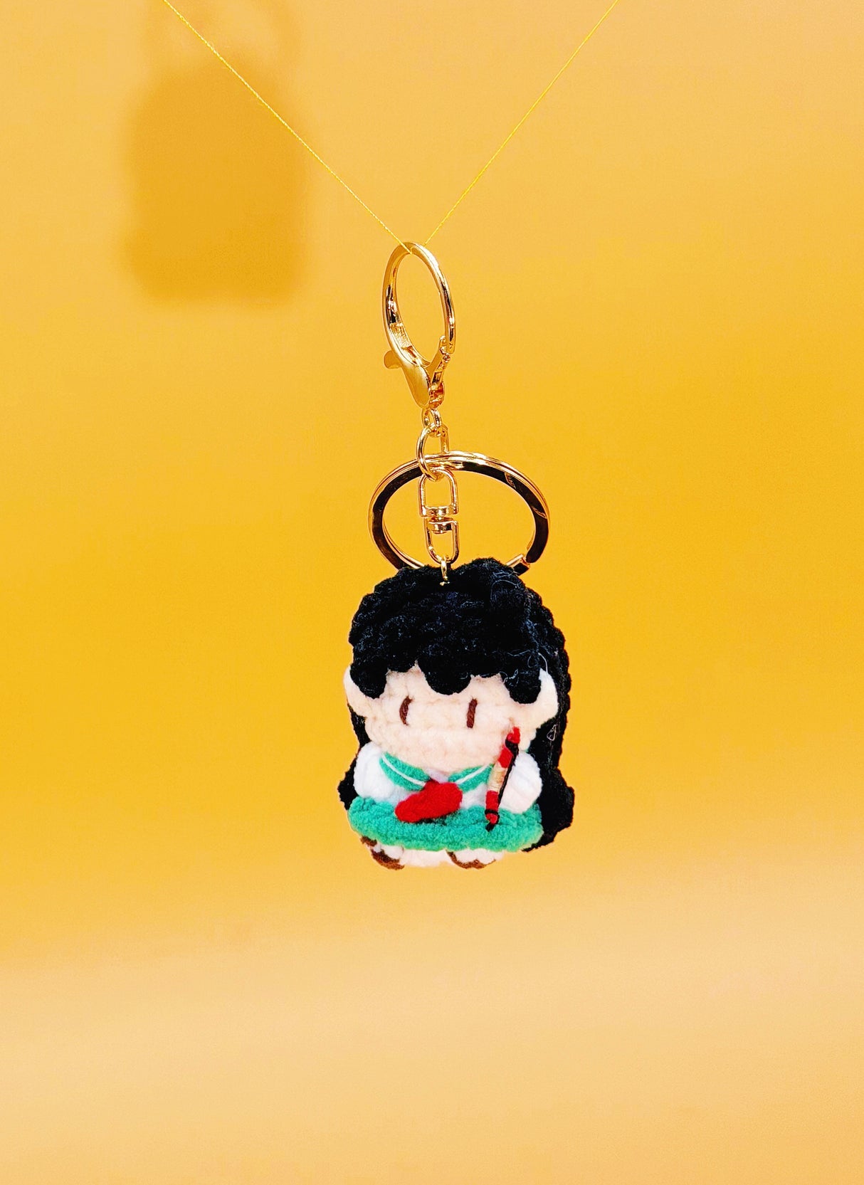 Inuyasha Crochet Keychain