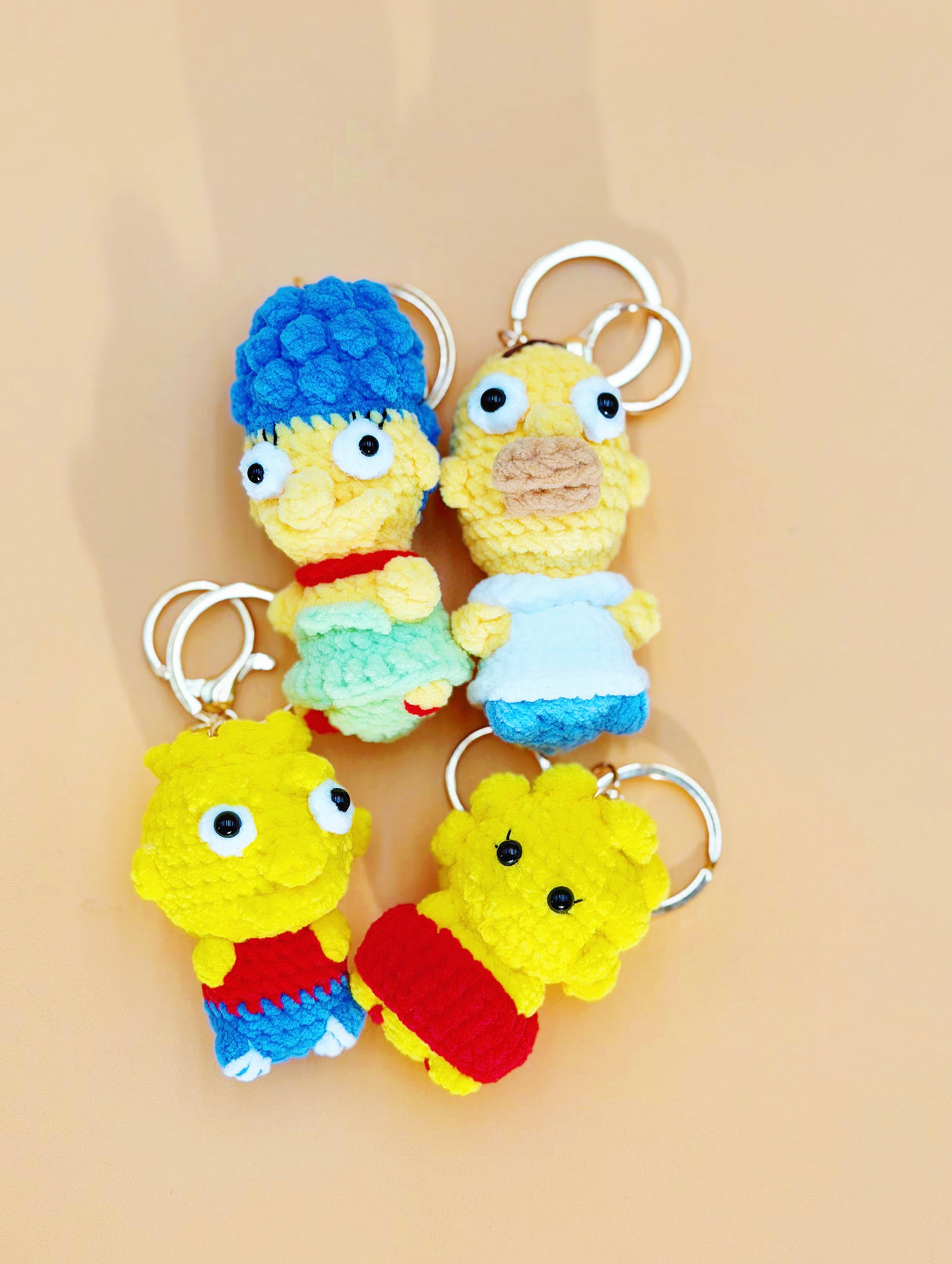 The Simpsons Keychain | Crochet Keychain Anime Gift