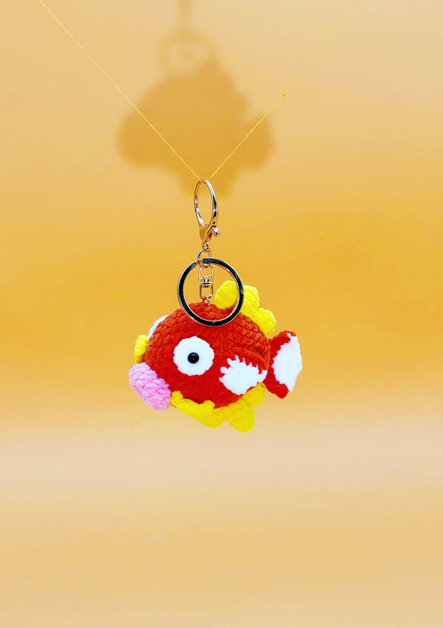 Magikarpp Keychain | Crochet Keychain Gamer Gift