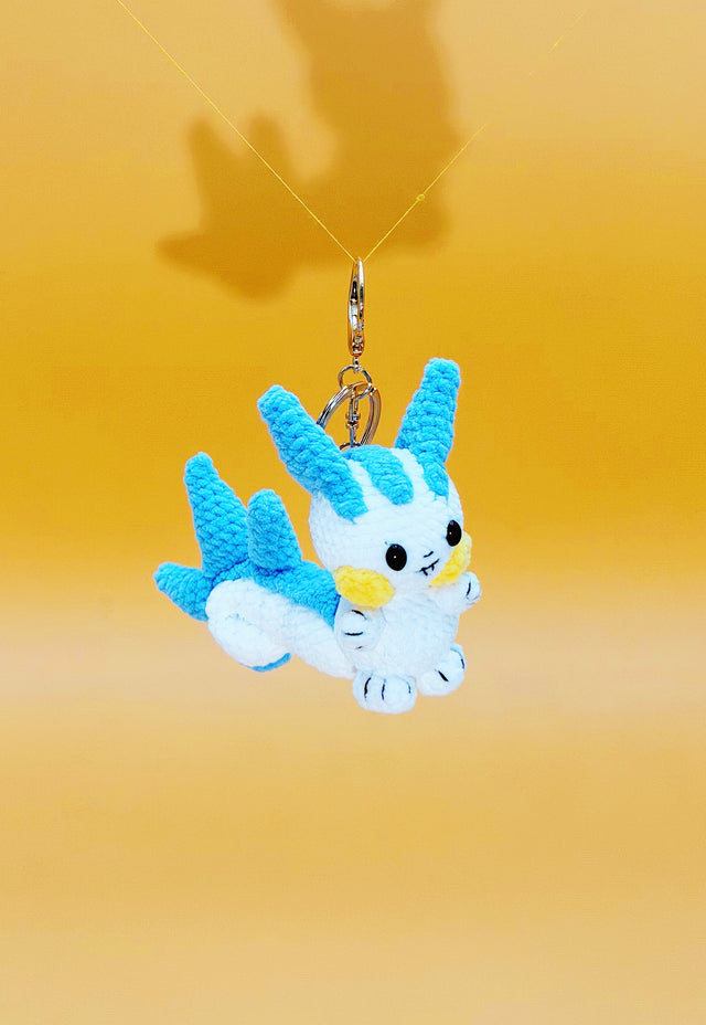 Pachirisuu Keychain | Crochet Keychain Gamer Gift