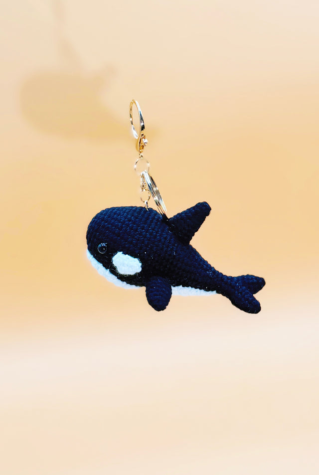 Killer Whale Keychain | Cute Crochet Keychain
