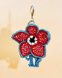 Flower Monster Keychain | Crochet Keychain Gamer Gift