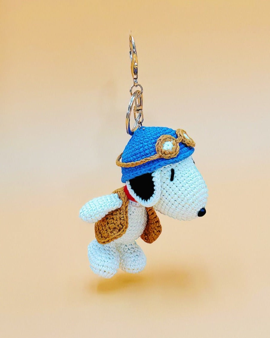 Pilot peanut Keychain | Crochet Keychain Anime Gift