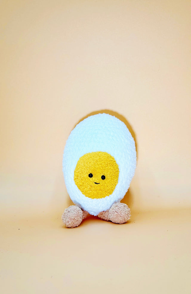 Smile Egg Plushie | Crochet Flower Pot Home Decor