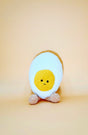 Smile Egg Plushie | Crochet Flower Pot Home Decor