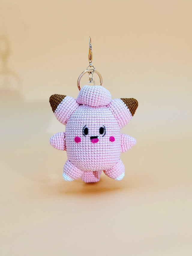 Fairy Monster Keychain | Crochet Keychain Gamer Gift