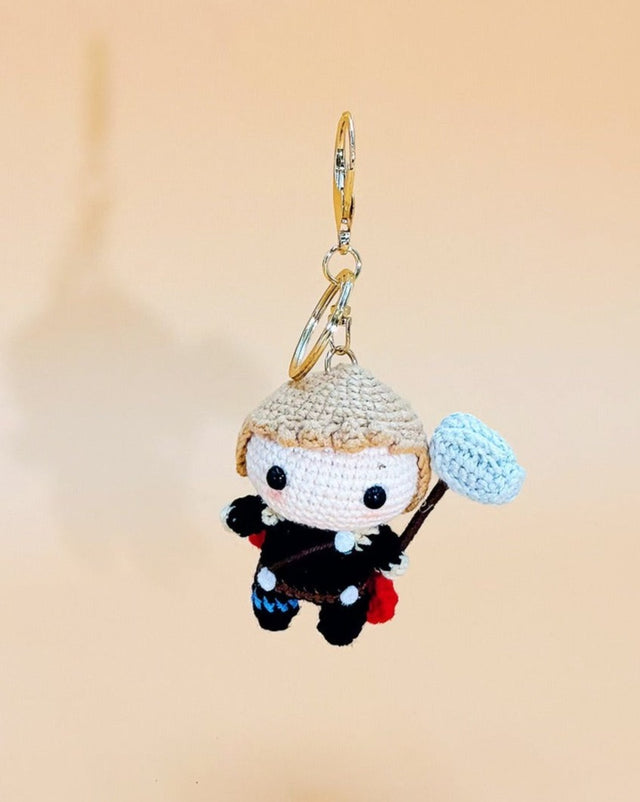 Hero Hammer God | Cute Crochet Keychain