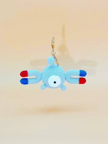 Electron Monster Keychain | Crochet Keychain Gamer Gift