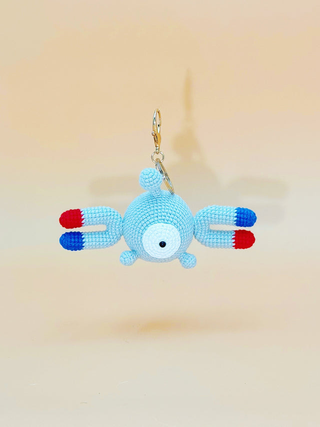 Electron Monster Keychain | Crochet Keychain Gamer Gift