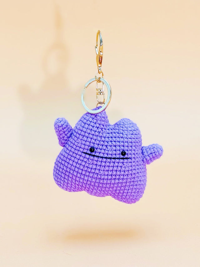 Ditt Monster Keychain | Crochet Keychain Gamer Gift
