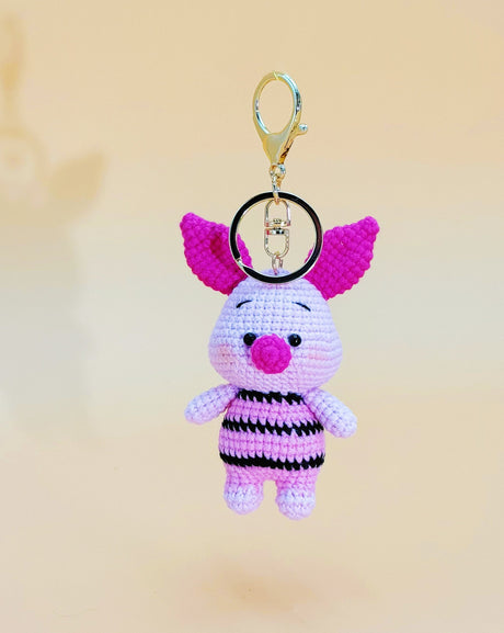 Piggy keychain | Cute Crochet Keychain