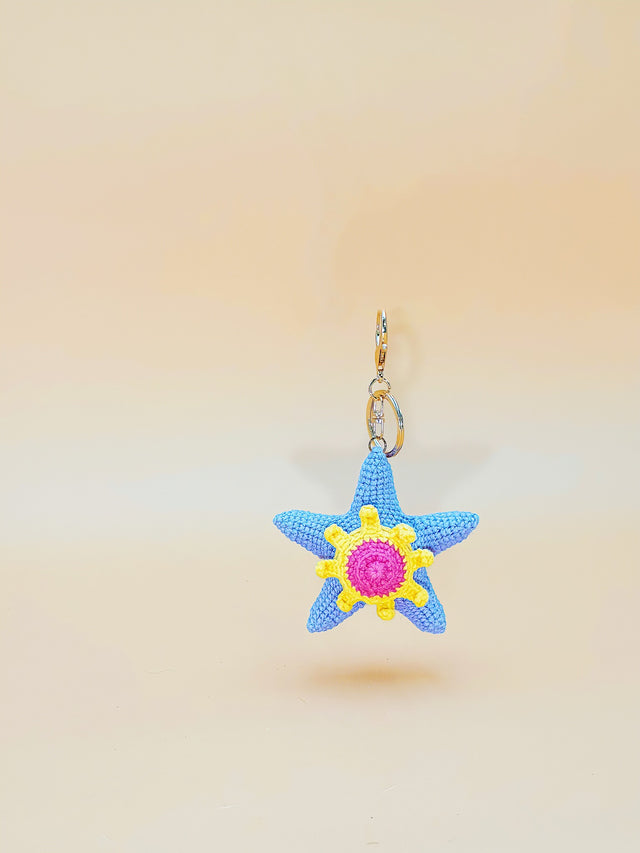 Star Evolve Monster Keychain | Crochet Keychain Gamer Gift
