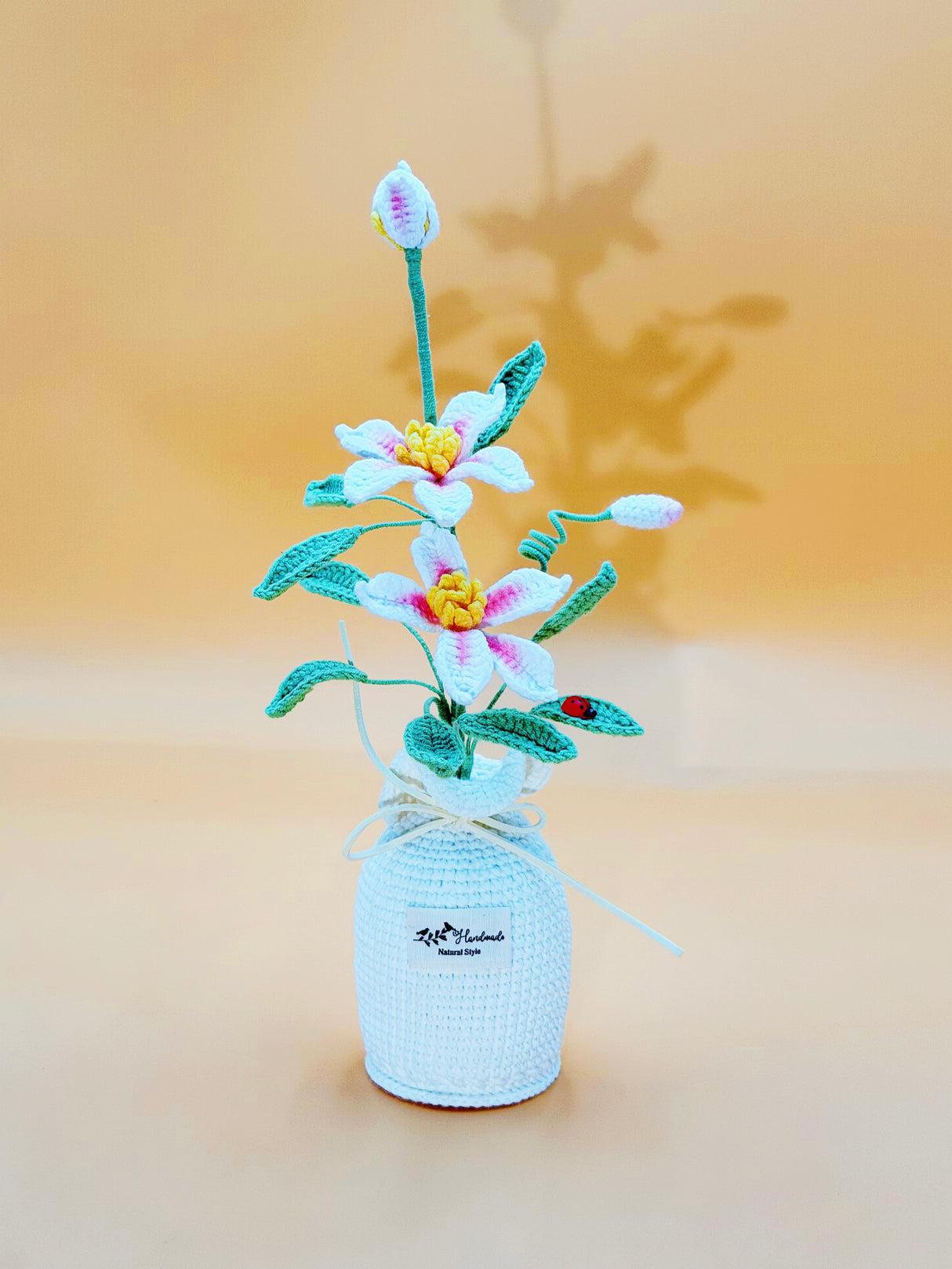 Lily Crochet Flower Pot