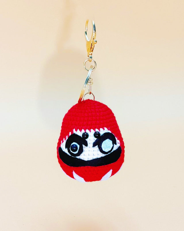 Daruma Keychain | Cute Crochet Keychain