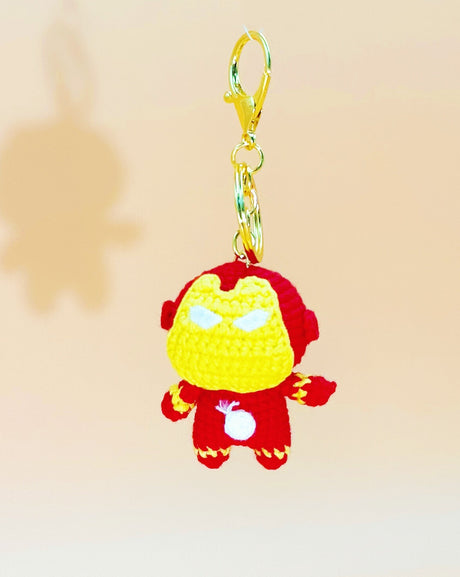 Iron hero Keychain | Cute Crochet Keychain