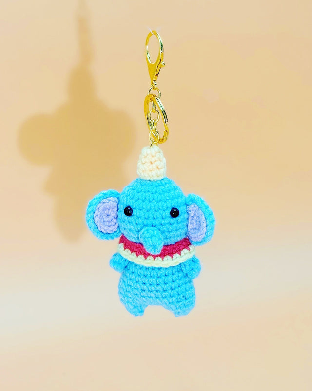 Elephant Keychain | Cute Crochet Keychain