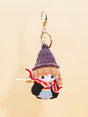 Little Wizard handmade crochet keychain