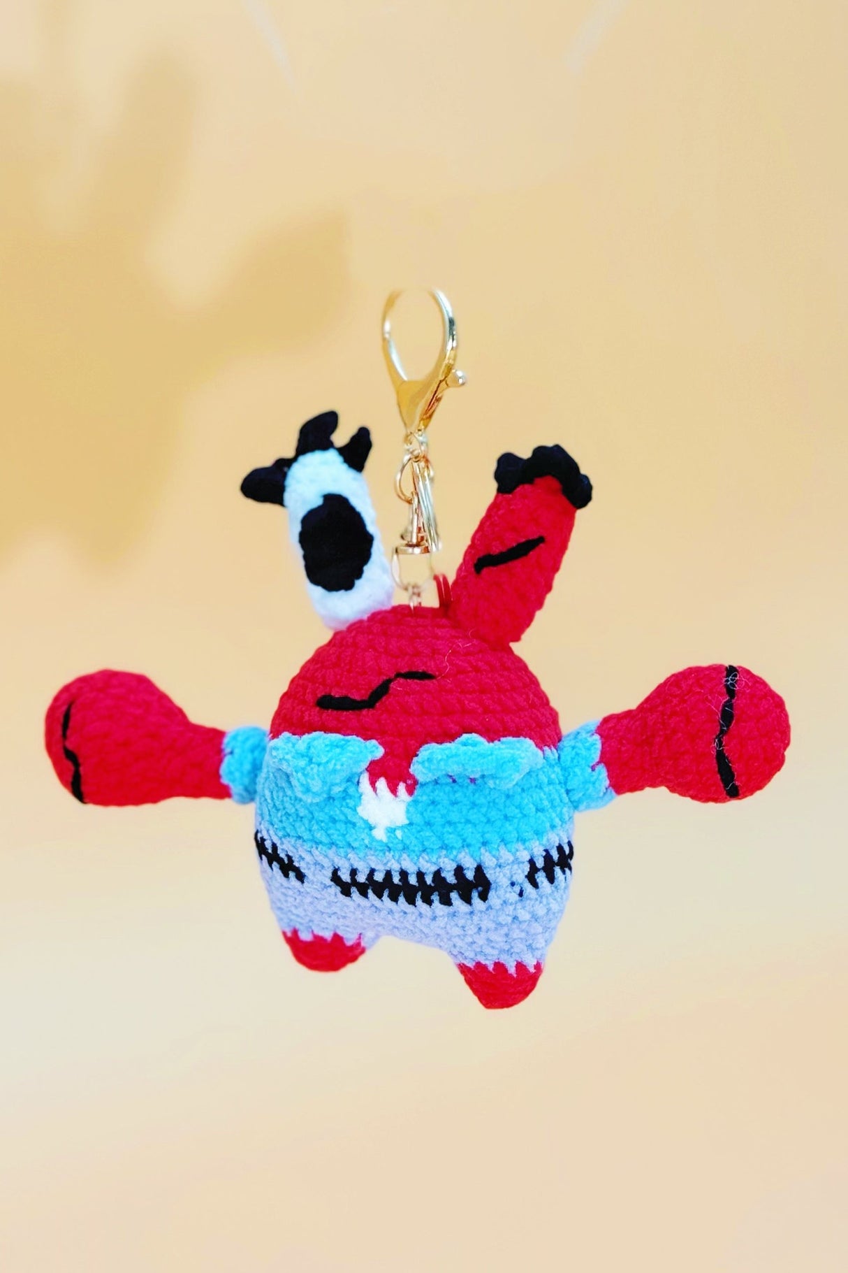 Mr.Krabs | Cute Crochet Keychain