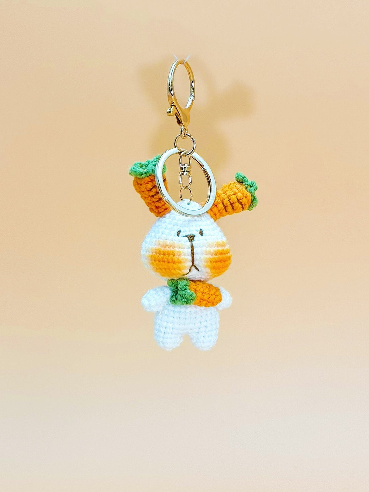 Carrot Rabit Keychain | Cute Crochet Keychain