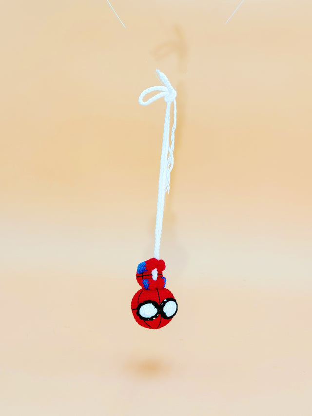 Spider Hero Hanger | Cute Crochet Keychain