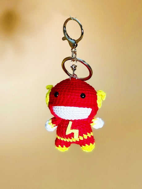 Flash | Cute Crochet Keychain