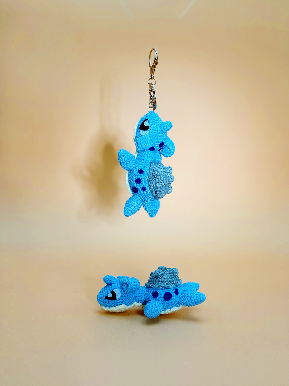 Lap Dragon Monster Keychain | Crochet Keychain Gamer Gift