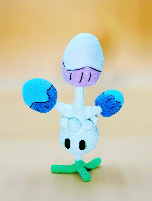 Mushlull Plushie | Crochet Flower Pot Home Decor
