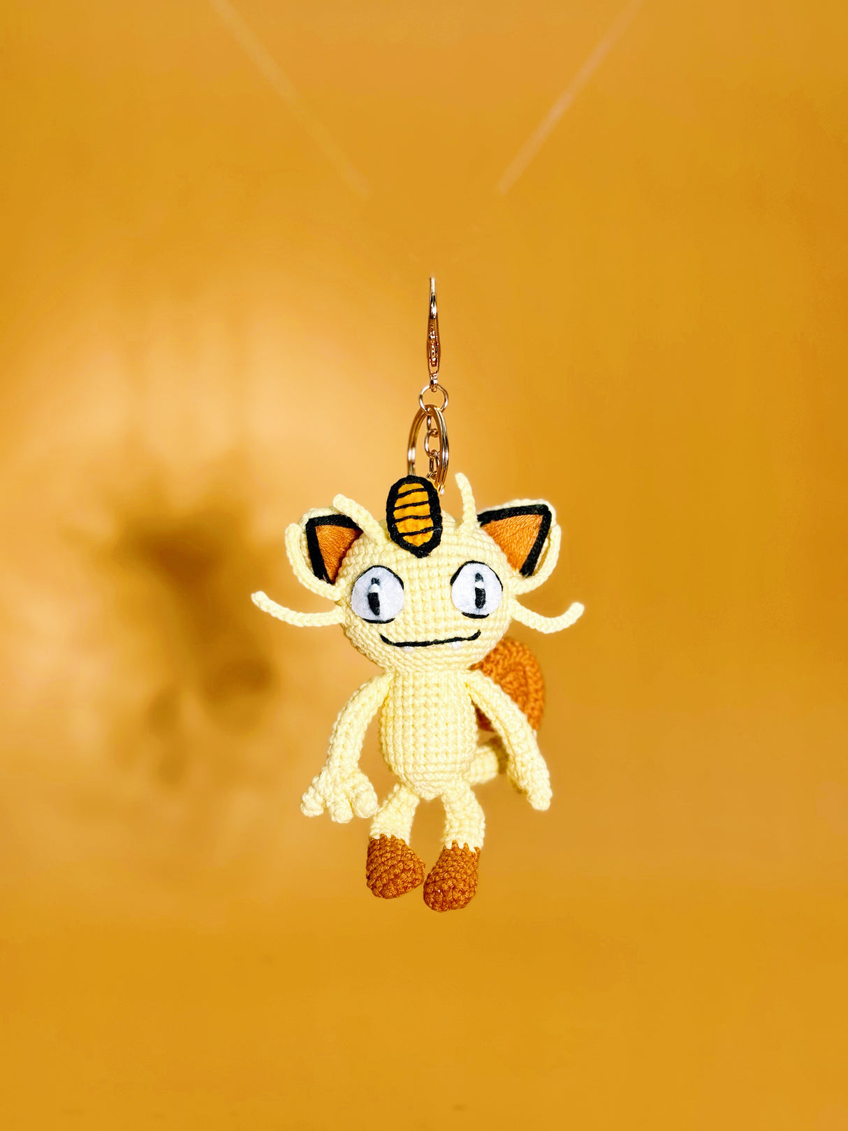 Money Cat Monster Keychain | Crochet Keychain Gamer Gift