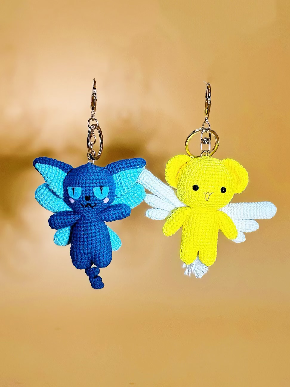 Card Monster Keychain | Crochet Keychain Gamer Gift