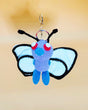Butterfly Monster Keychain | Crochet Keychain Gamer Gift