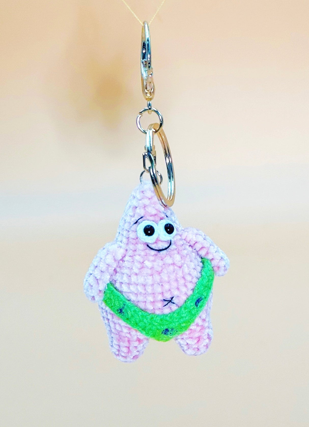Sexy Patrick Keychain | Cute Crochet Keychain