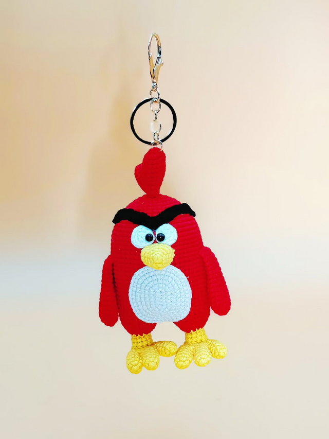Angry Bird  (13cm) Keychain | Crochet Keychain Anime Gift