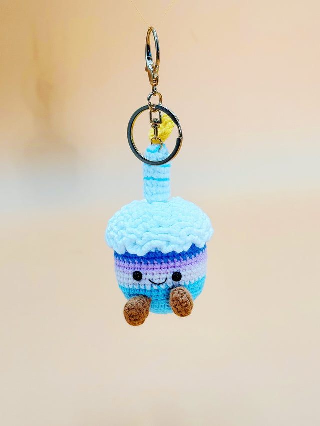 Birthday Cake Keychain | Cute Crochet Keychain