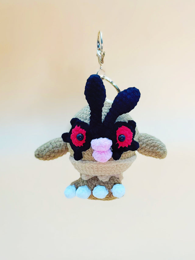 Woot Owl Keychain | Crochet Keychain Gamer Gift