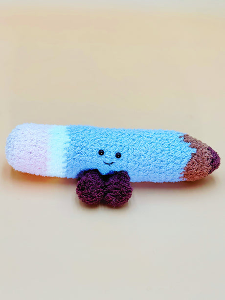 Smile Pencile Plushie | Crochet Flower Pot Home Decor