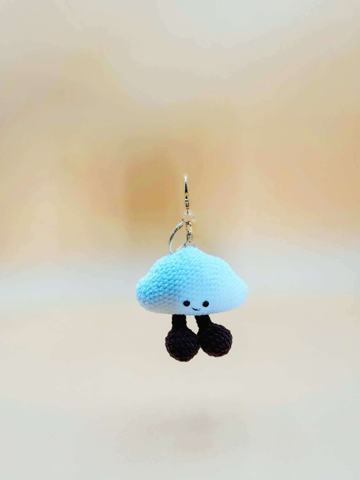 Smile Cloud Keychain | Cute Crochet Keychain