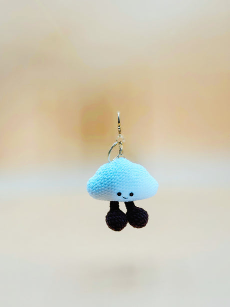 Smile Cloud Keychain | Cute Crochet Keychain