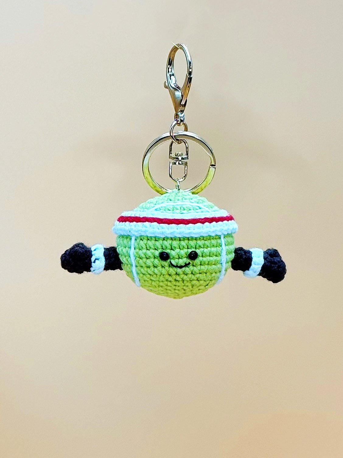 Tennis Keychain | Crochet Keychain Anime Gift