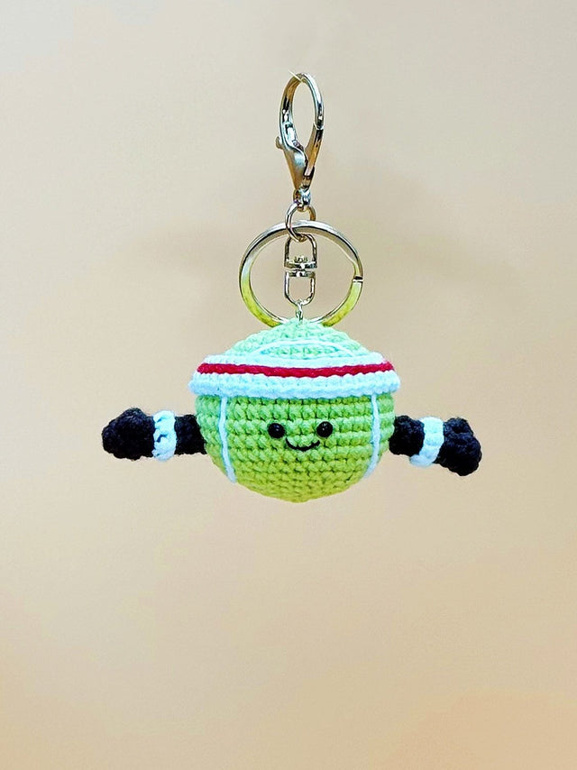Tennis Keychain | Crochet Keychain Anime Gift