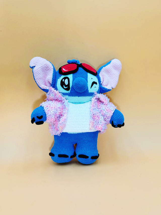 Stitch  (Jumbo Size) Plushie | Crochet Flower Pot Home Decor