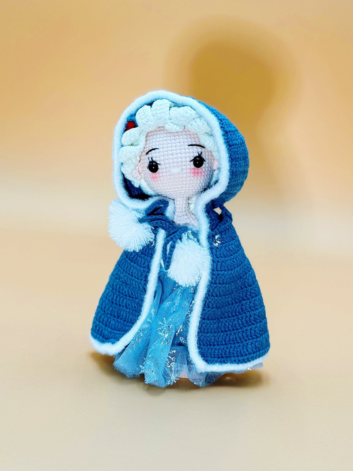 Princess Frozen (Cloak Version) | Crochet Keychain Anime Gift