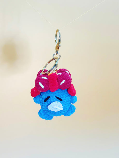 Smelly Flower Keychain | Crochet Keychain Gamer Gift